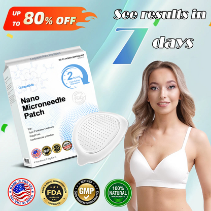 【2025 Medical Grade Newly Upgraded🥇】🇺🇸Lmipki® NIDDK-Tirzepatide Nano Microneedle Patch （Zero Pain, 24/7 Release | Lose 20lbs FAST | 90% Sugar Drop | ）