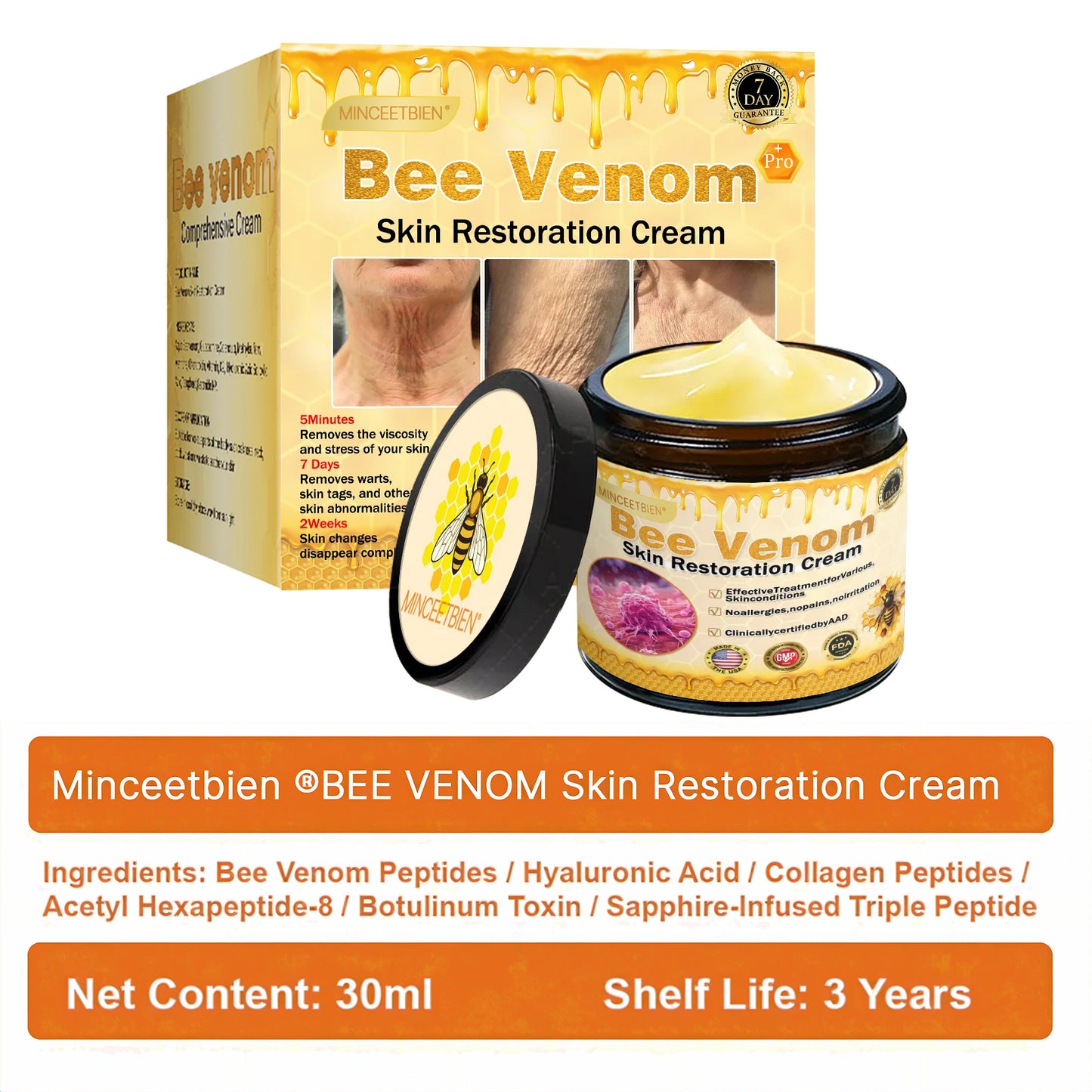 👑👑TGA Approved:Minceetbien® Bee venom Pro Comprehensive Cream — 🔥Limited Time 80% OFF🔥