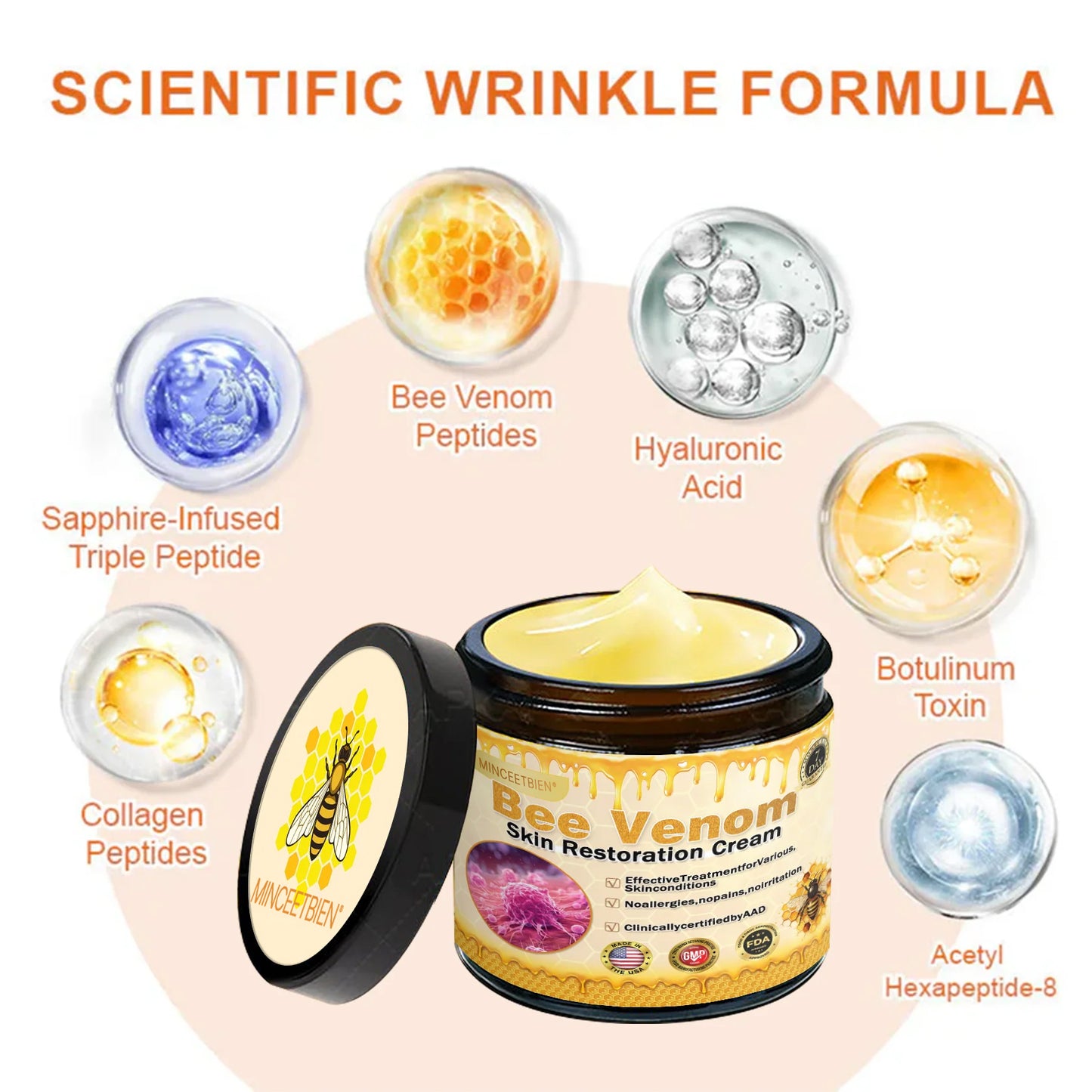👑👑TGA Approved:Minceetbien® Bee venom Pro Comprehensive Cream — 🔥Limited Time 80% OFF🔥