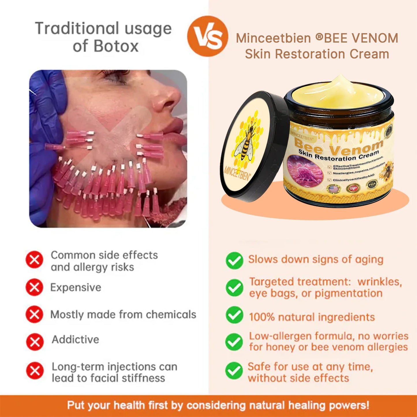 👑👑TGA Approved:Minceetbien® Bee venom Pro Comprehensive Cream — 🔥Limited Time 80% OFF🔥