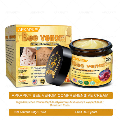 Hergestellt in Deutschland ✨AРKAРК™ Bienengift Umfassende Creme – Anti-Aging, Feuchtigkeitsspendend, Hautreparatur, Hautbildverbesserung, Akne- und Pigmentfleckenbehandlung, Warzen- und Muttermalentfernung, Linderung bei Psoriasis